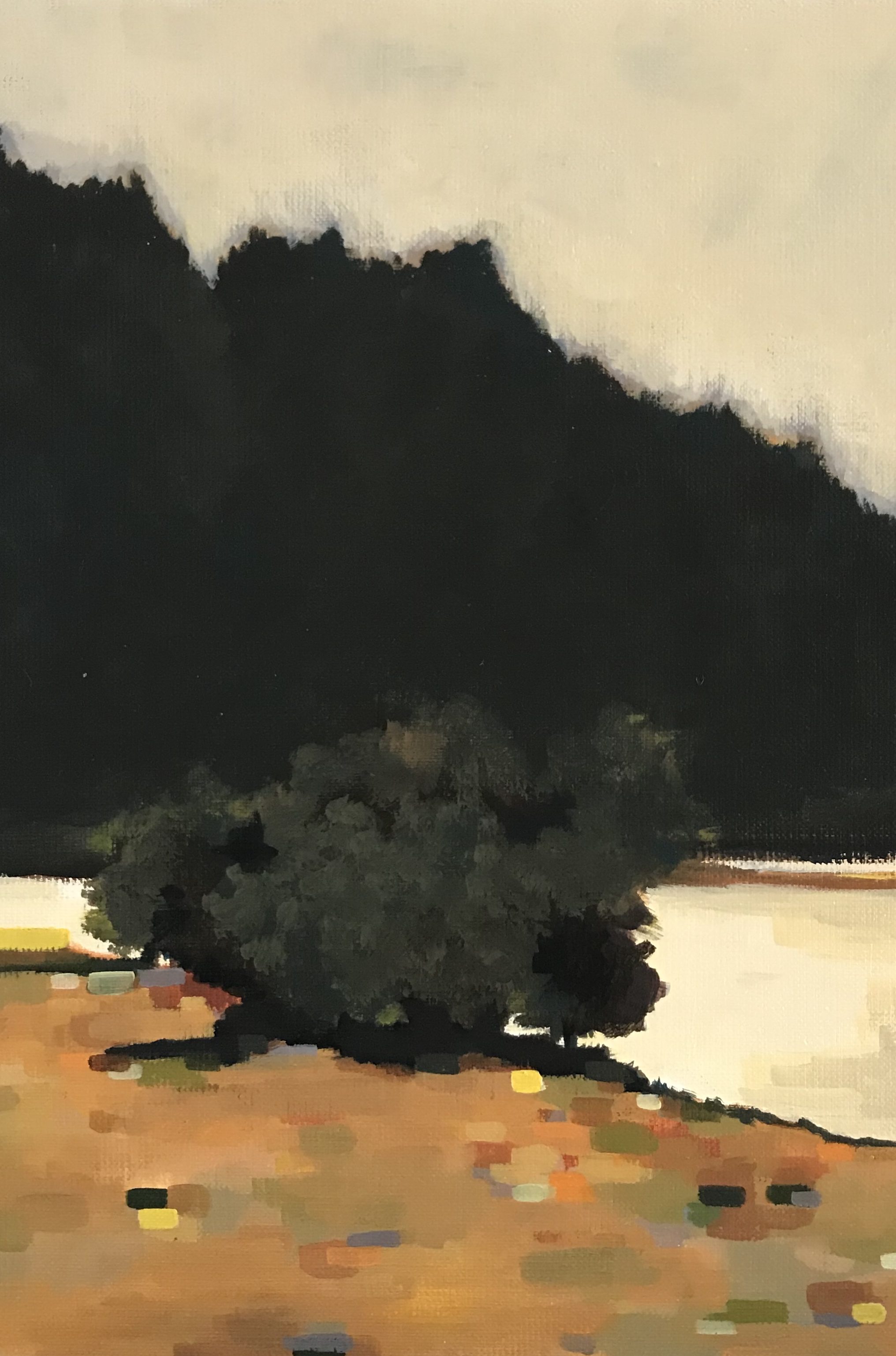 Campagne / Acrylique sur toile 27x35 cm