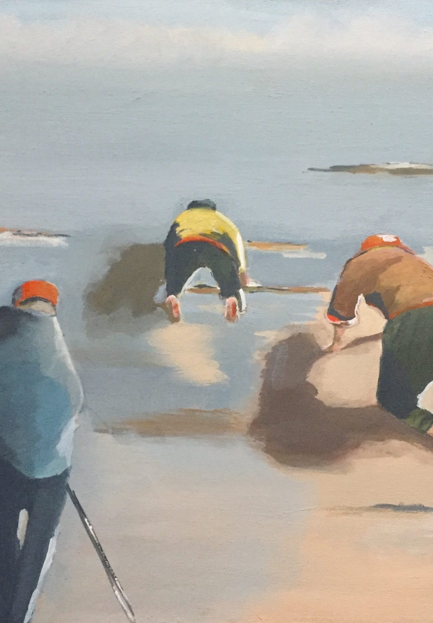 Pêcheurs / Acrylique sur toile                 / 46x55 cm